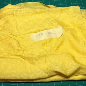 Vintage Bright Yellow Patterned Fabric